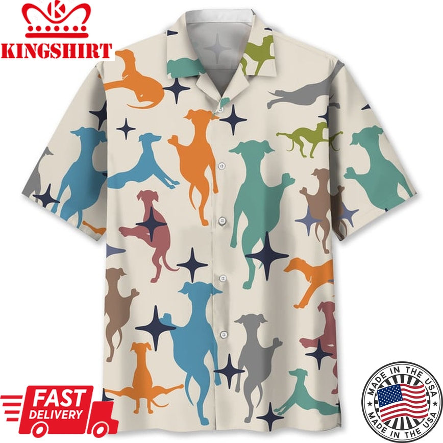 Greyhound Colorful Hawaii Shirt