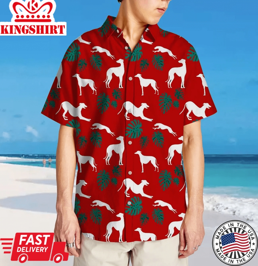 Greyhound Trendy Hawaiian Shirt