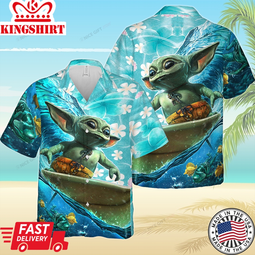 Grogu Official Island Adventure Authentic 3D Shirt