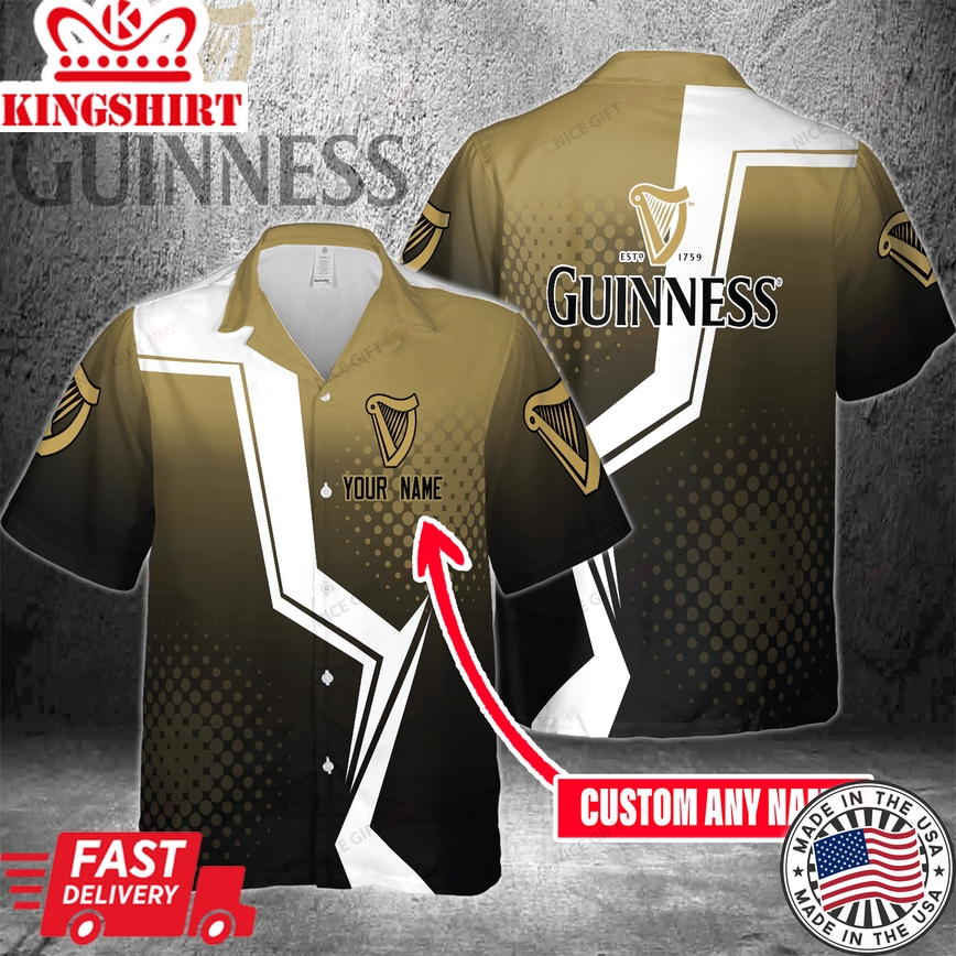 Guinness Name Customization Feature on Aloha Shirt