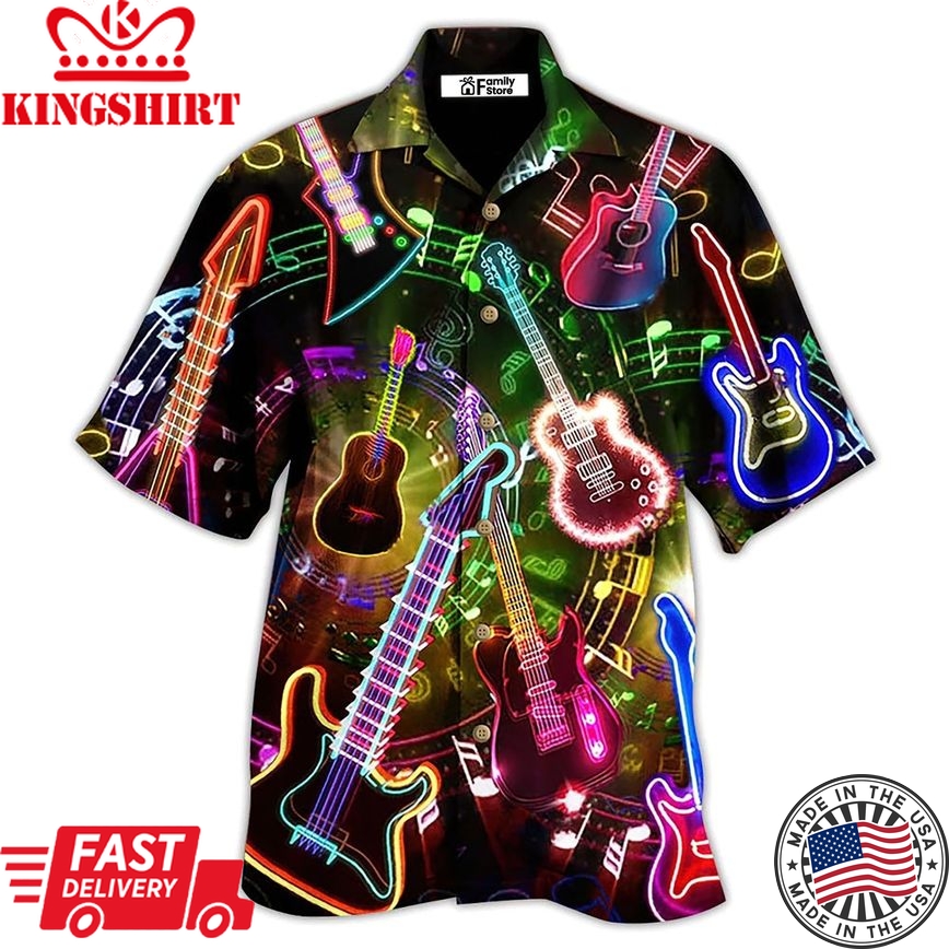 Guitar All You Need Is A Guitar Hawaiian Shirt