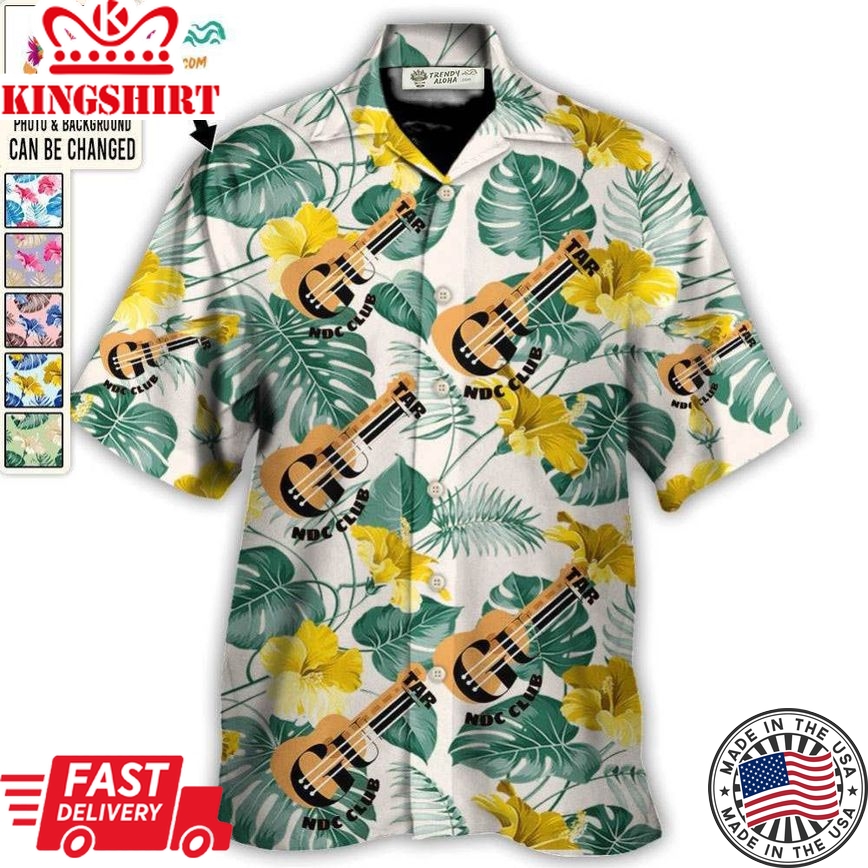 Guitar Club You Want Tropical Style Custom Photo - Hawaiian Shirt - Personalized Photo Gifts Hawaiian Shirt