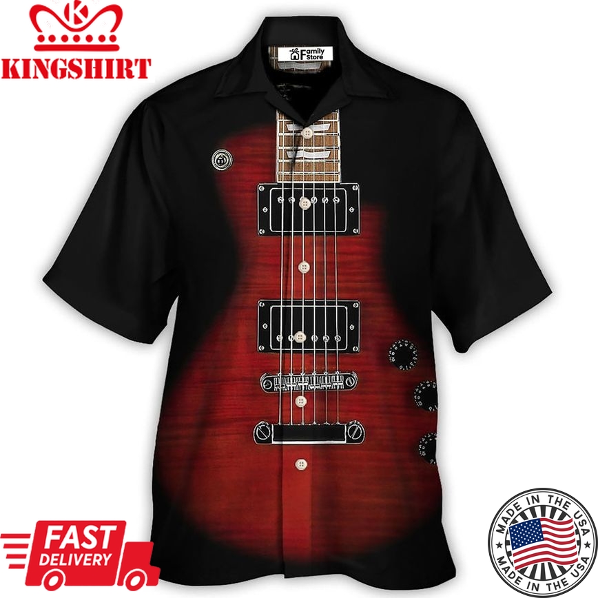 Guitar Electric Guitar Classic Rock Hawaiian Shirt