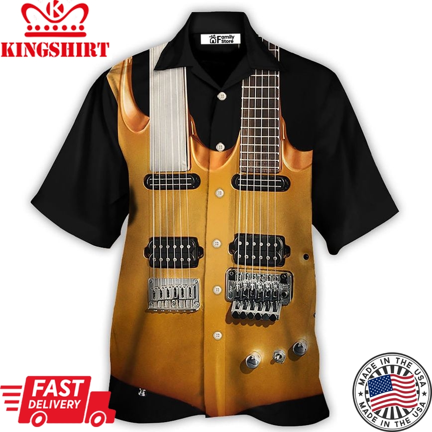 Guitar Electric Guitar Double Hawaiian Shirt