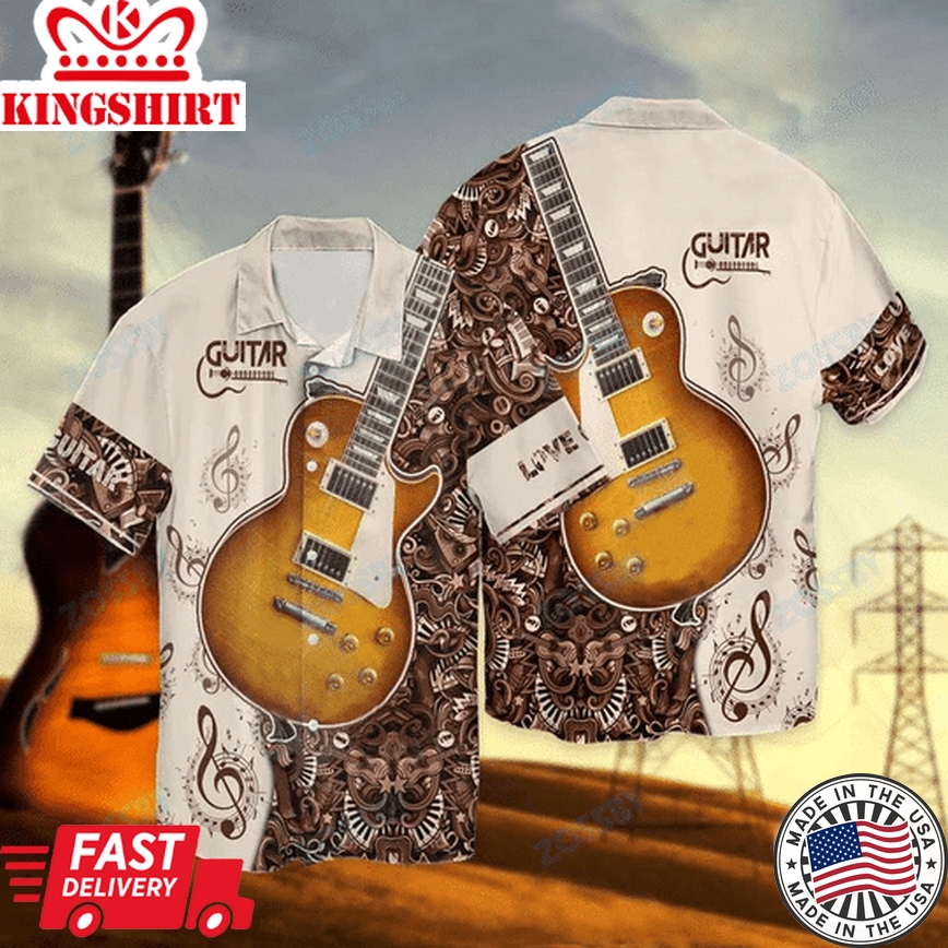 Guitar Lover Trendy Hawaiian Shirt