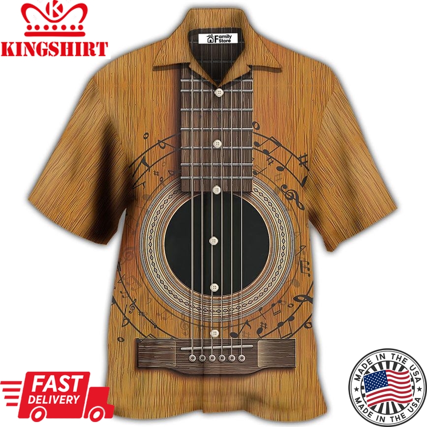 Guitar Old Retro Music Lover Hawaiian Shirt