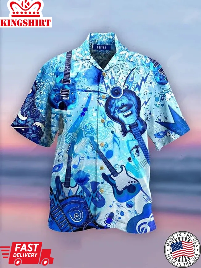 Guitar Trendy Hawaiian Shirt