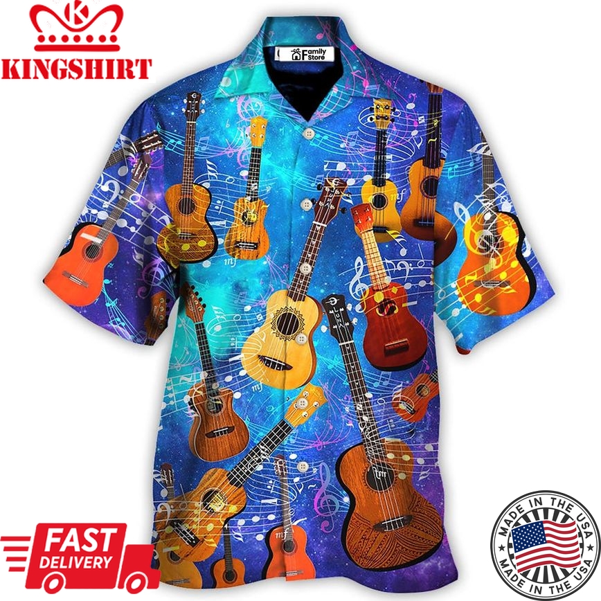 Guitar Ukulele Love Forever Style Hawaiian Shirt