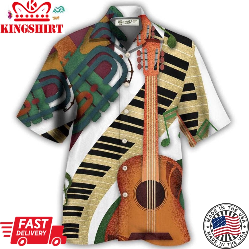 Guitar Vintage Classic Hawaiian Shirt