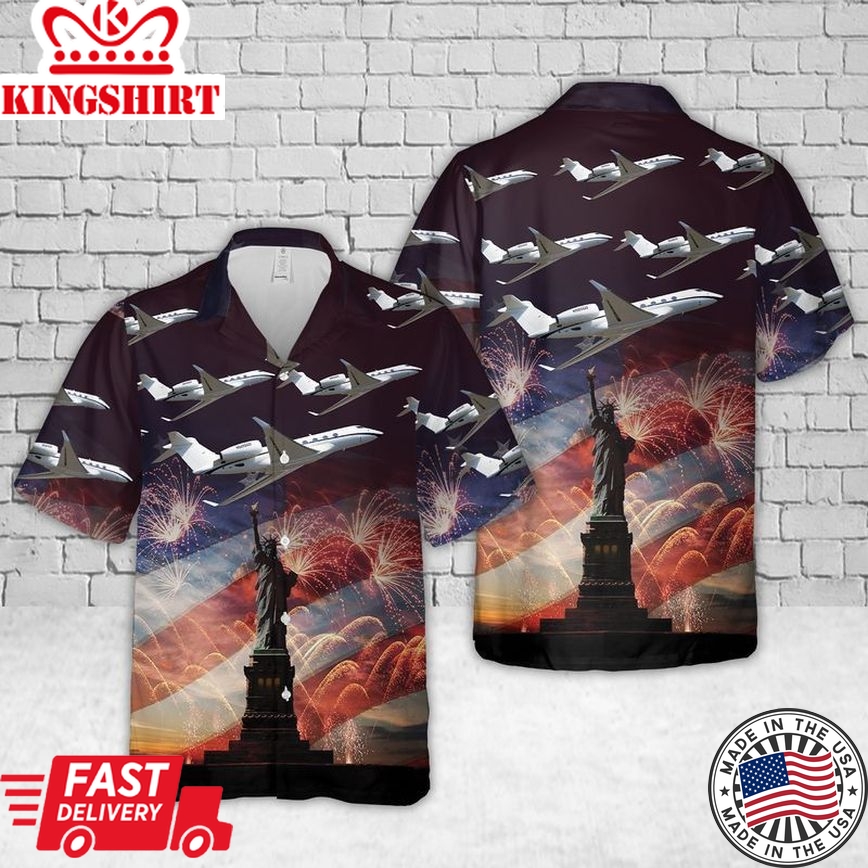 Gulfstream, 4Th Of July Trendy Hawaiian Shirt For Men And Women