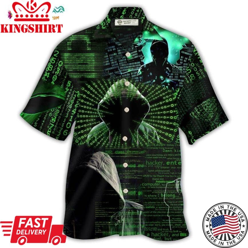 Hacker Cool Hacker Hawaiian Shirt