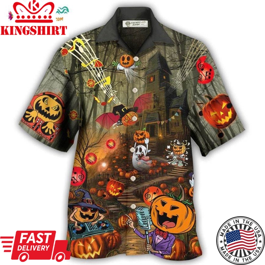 Halloween Fantasy Party Music Cool Hawaiian Shirt