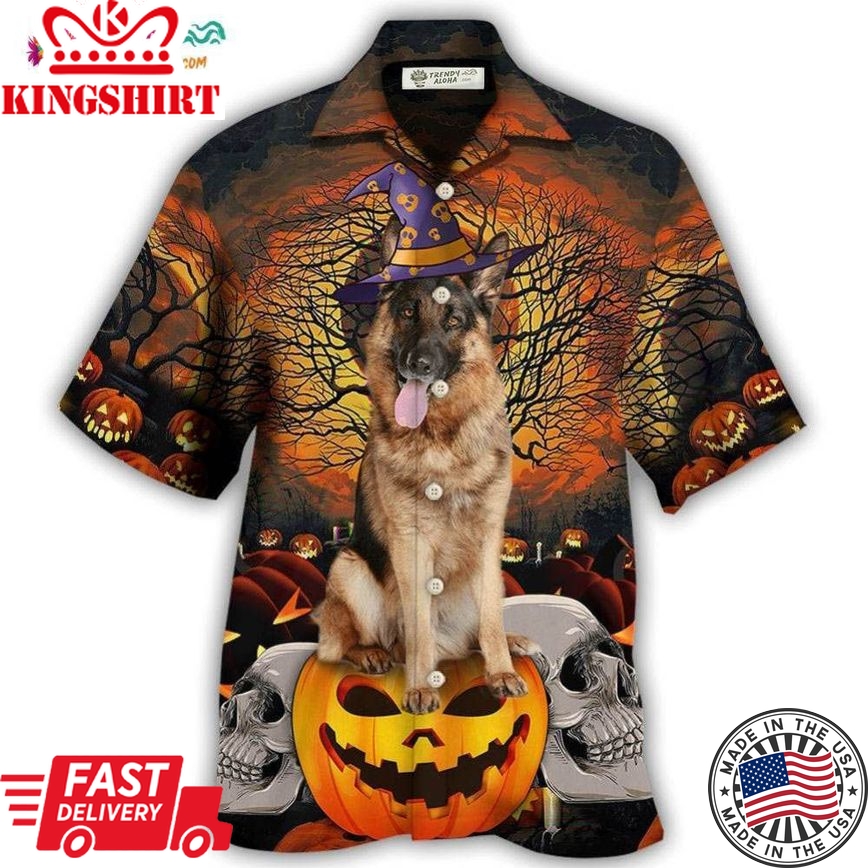 Halloween German Shepherd My Lovely Dog Hawaiian Shirt