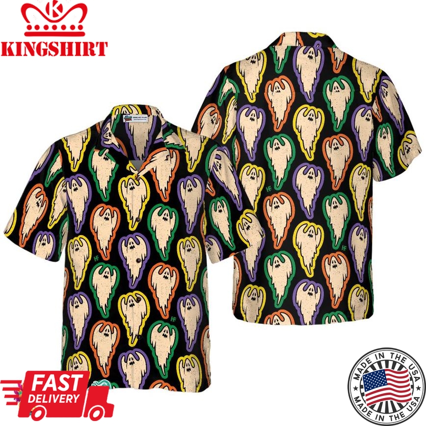 Halloween Ghosts Hawaiian Shirt