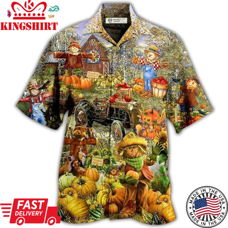 Halloween Pumpkin Smile Beautiful Hawaiian Shirt