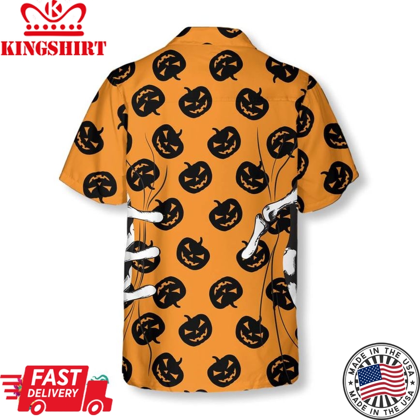 Halloween Skeleton Hand Hawaiian Shirt