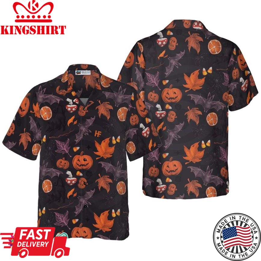 Halloween Spooky Art Hawaiian Shirt