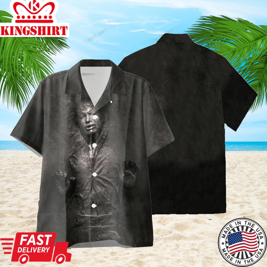 Han Solo Carbonite Hawaiian Adventure Themed Shirt