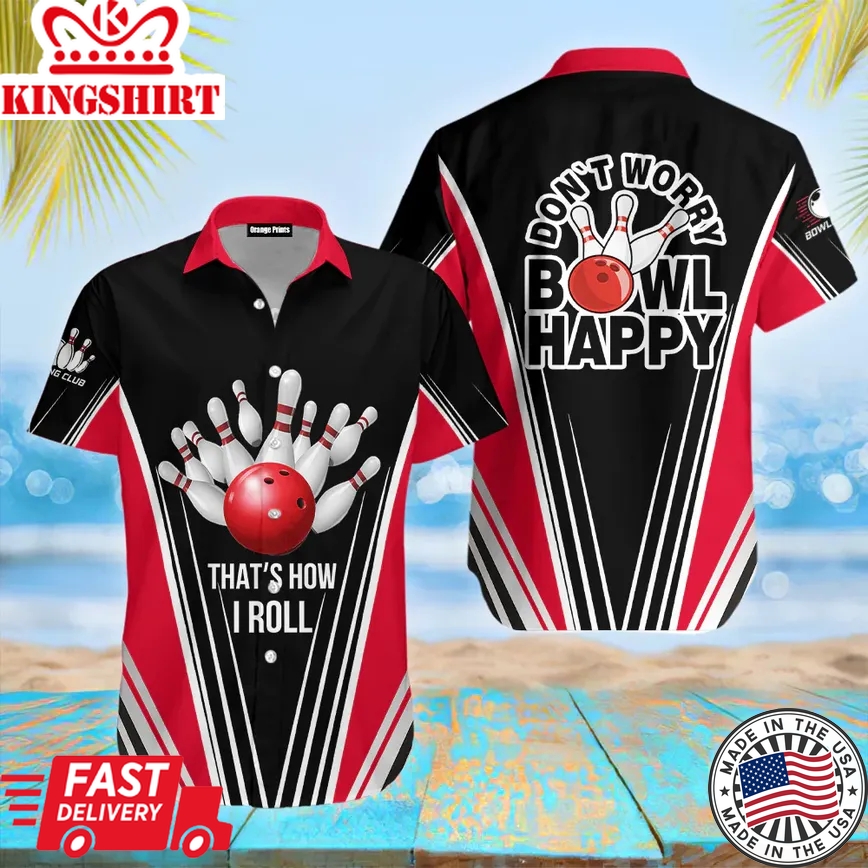 Happy Bowling Trendy Hawaiian Shirt For