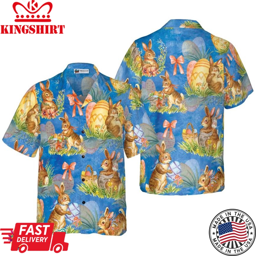 Happy Easter Day Bunny Hawaiian Shirt