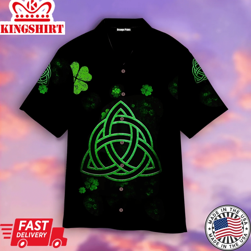 Happy Irish St Patrick's Day Trendy Hawaiian Shirt For