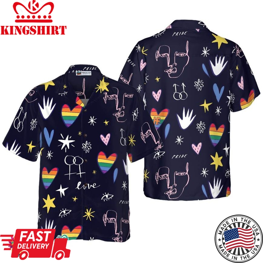 Happy Lgbt Hawaiian Shirt