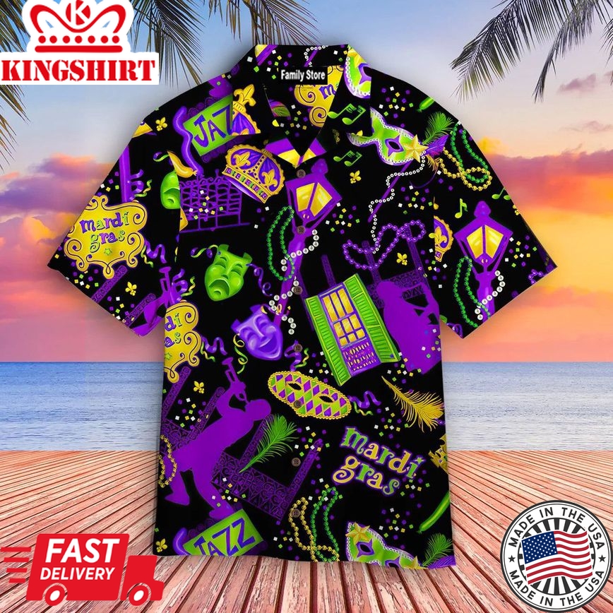 Happy Mardi Gras Hawaiian Shirts