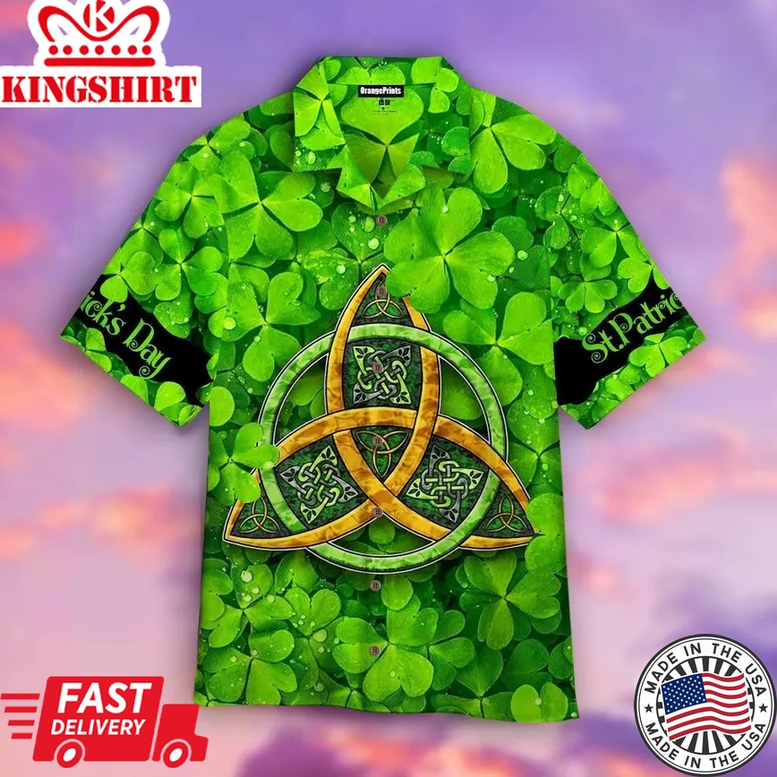 Happy St Patrick's Day Irish Trendy Hawaiian Shirt For