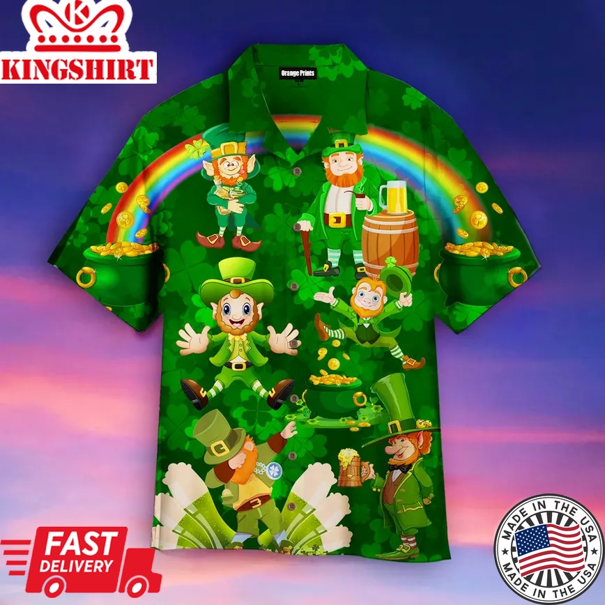 Happy St.Patrick's Day Trendy Hawaiian Shirt For