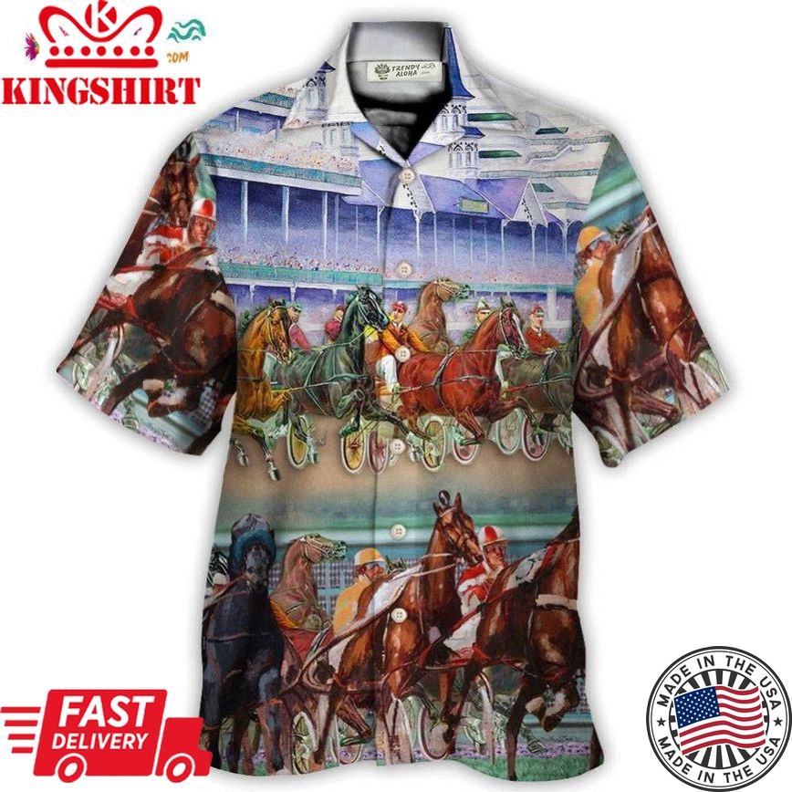 Harness Racing Horse Racing Horse Lover Hawaiian Shirt