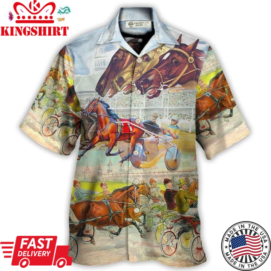 Harness Racing Horse Racing Horse Lover So Cool Hawaiian Shirt