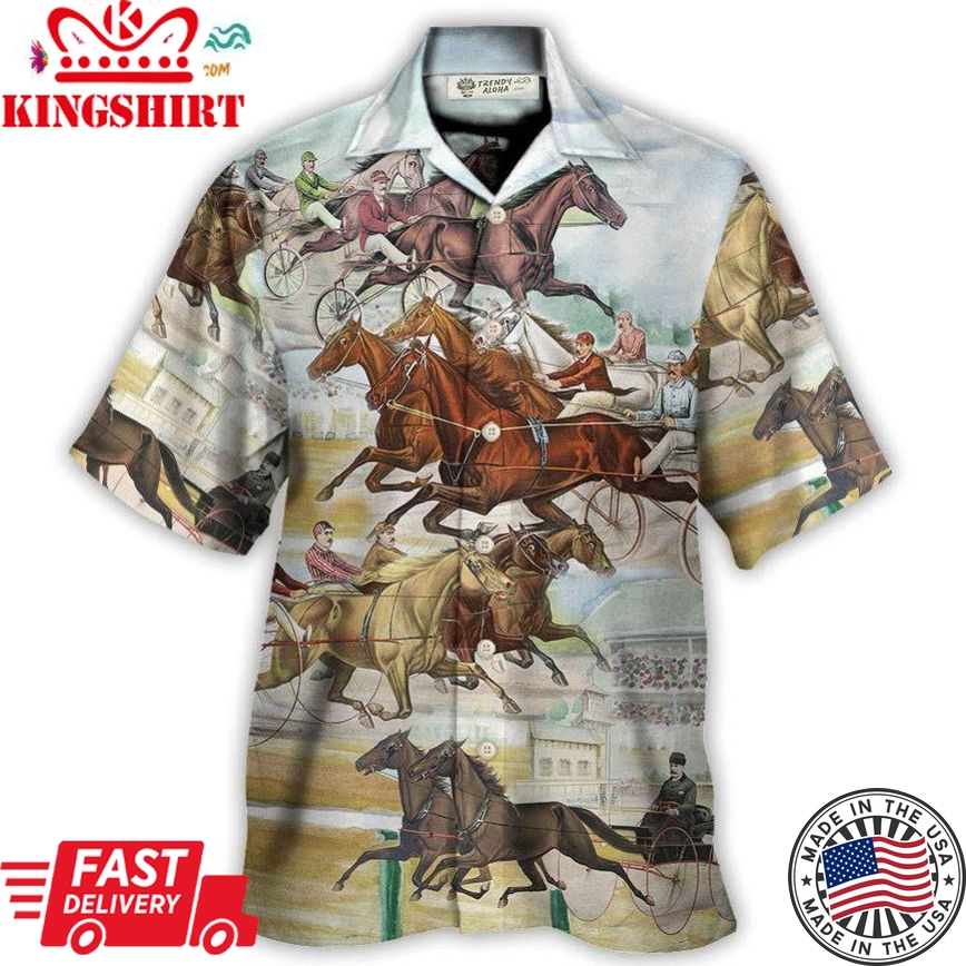 Harness Racing Horse Racing The Best Seat Hawaiian Shirt