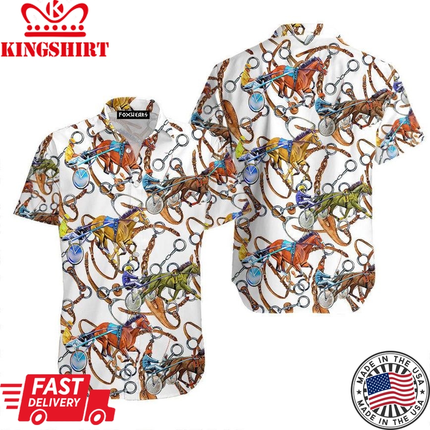 Harness Racing Horse Trendy Hawaiian Shirt