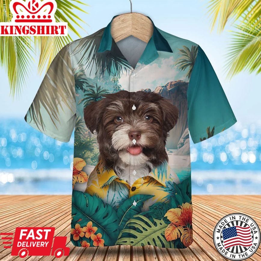 Havanese Tropic Escape - Discover the Magic of Hawaii with this Vibrant Trendy Hawaiian Shirt