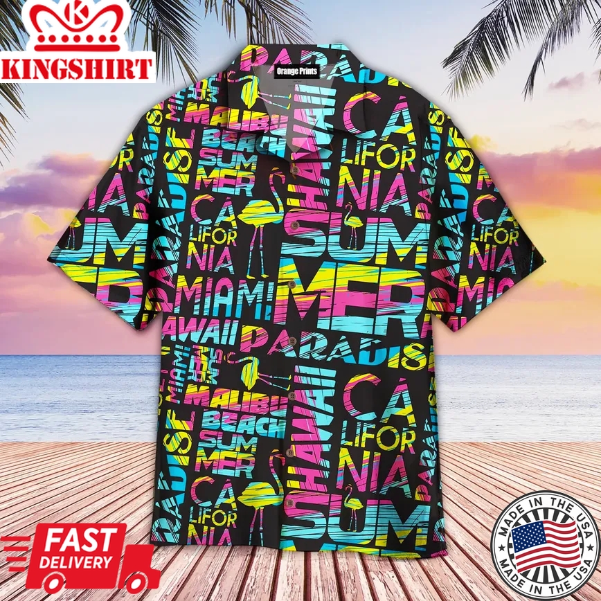 Hawaii Summer California Beach Trendy Hawaiian Shirt