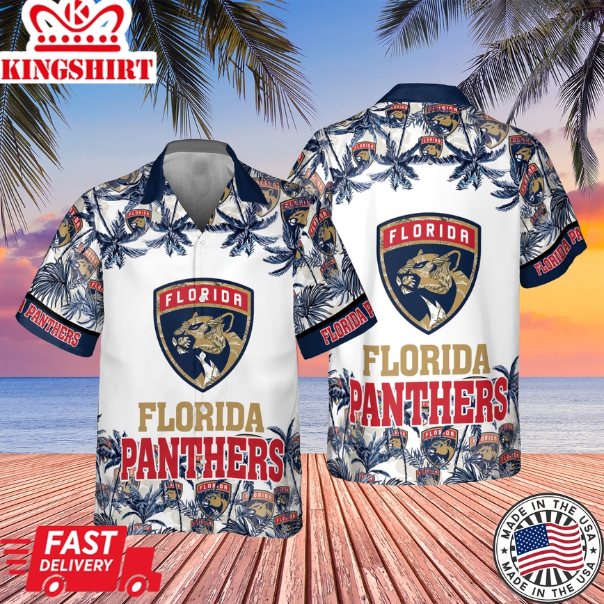 Hawaiian Aop Shirt Inspired by Florida Panthers