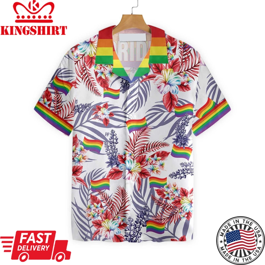 Hawaiian Lgbt Shirt, Vivid Pride Lgbt Bluebonnet Design Hawaiian Shirt