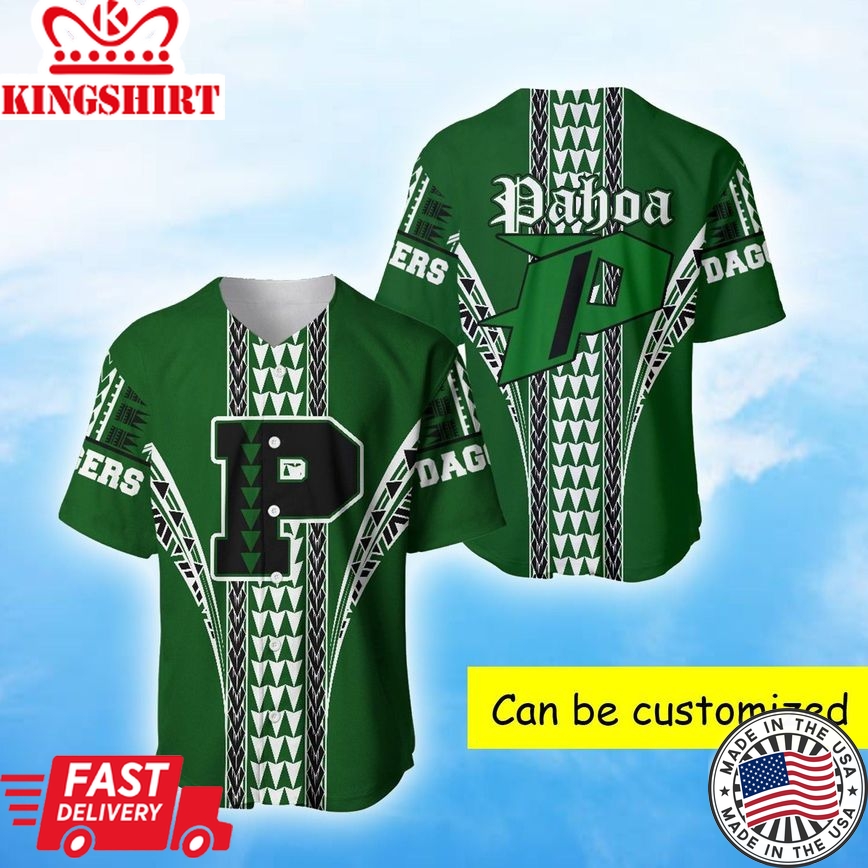 Hawaiian Pahoa Polynesian Baseball Tee Jersey Shirts 3D