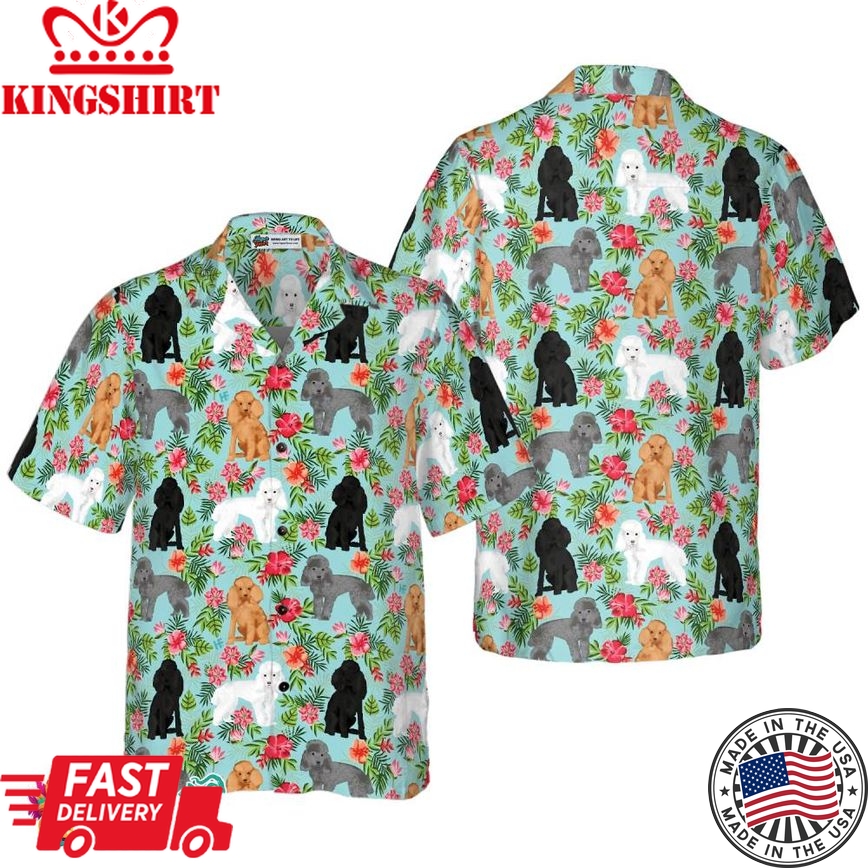 Hawaiian Poodle Shirt For Men Hawaiian Shirt