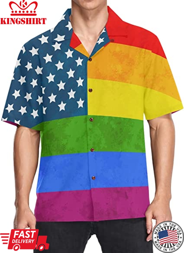 Hawaiian Shirt Gay, Hawaiian Pride Shirts, Lgbt Hawaiian Shirt