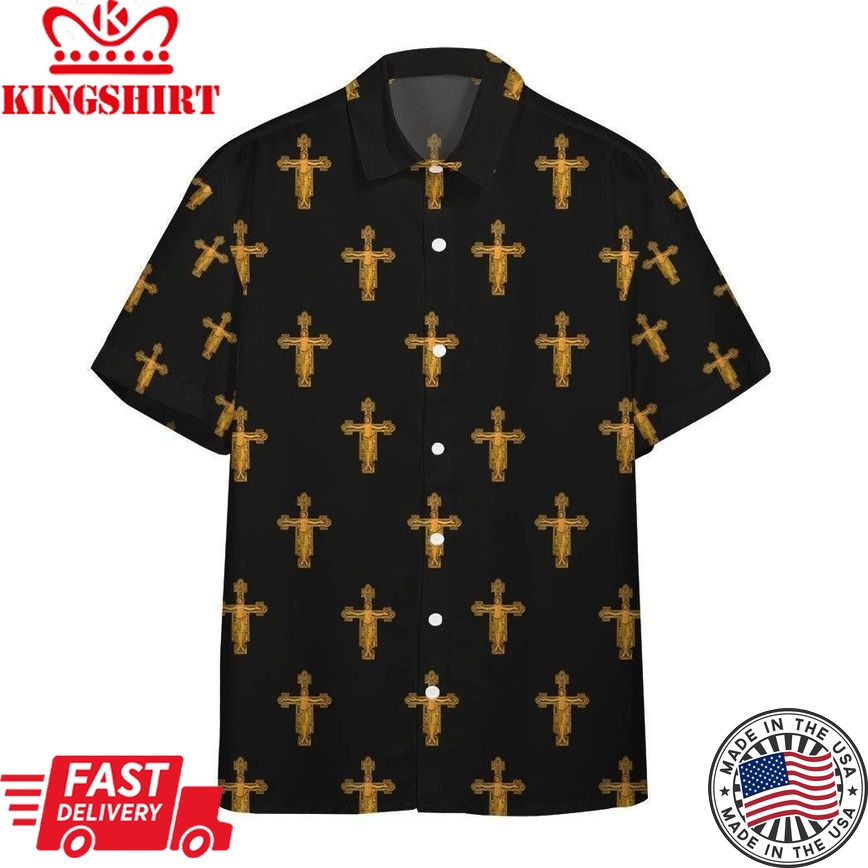 Hawaiian Short Sleeve 3D Medieval Style Jesus Christ Custom Hawaii Shirt Aloha Shirt For Summer