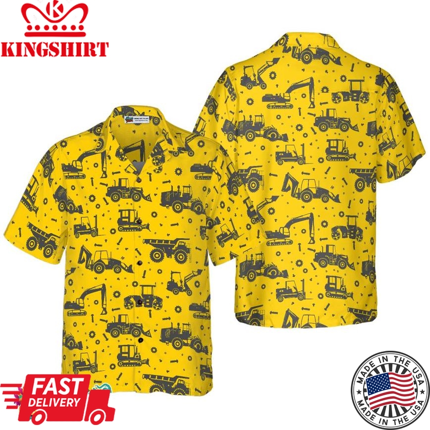 Heavy Tractor Hawaiian Shirt