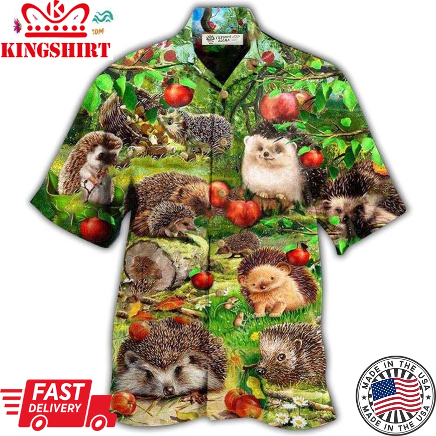 Hedgehog Animals Is Better With A Hedgehog So Various Hawaiian Shirt