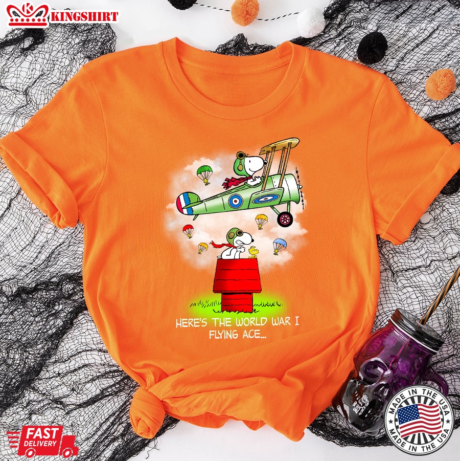 Heres The World War I Flying Ace (Snoopy) T-Shirt