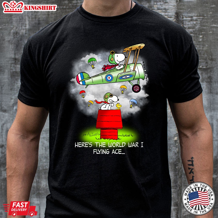 Heres The World War I Flying Ace (Snoopy) T-Shirt