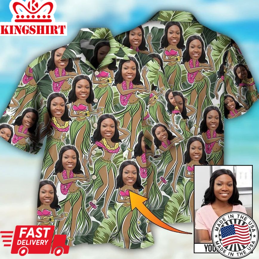 Hilarious Faces: Custom Photo Hawaiian Shirt with Funny Style