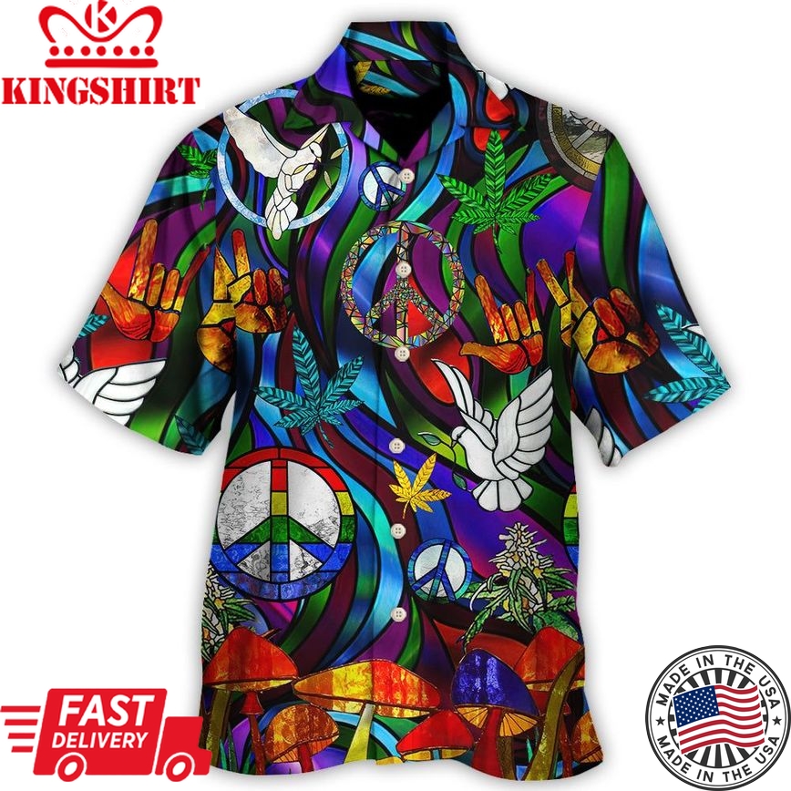 Hippie Is Peace Love Bird Life Style Hawaiian Shirt