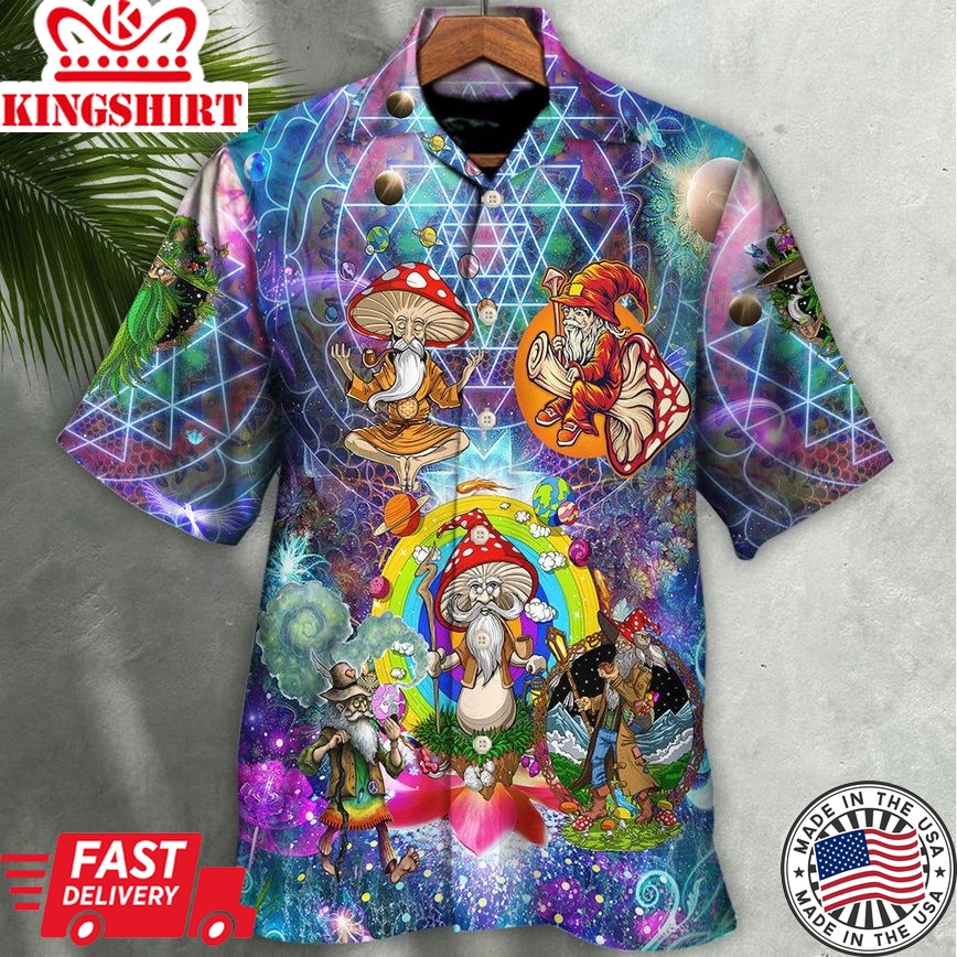 Hippie Magic Mystic Color Man Hawaiian Shirt