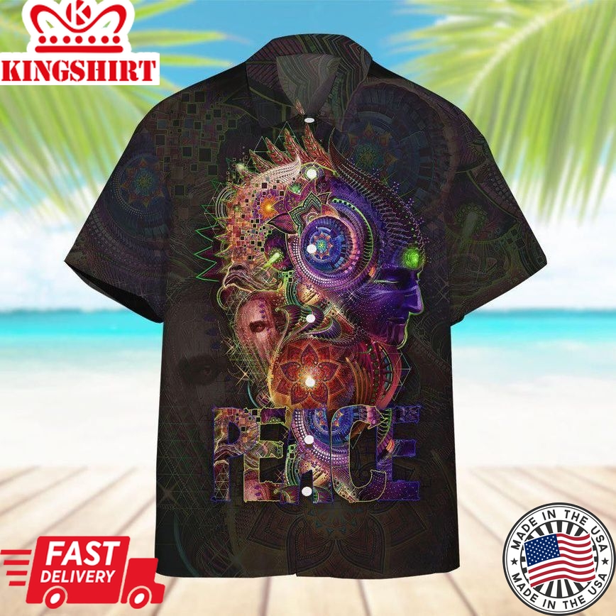 Hippie Magic World In Peace Trendy Hawaiian Shirt