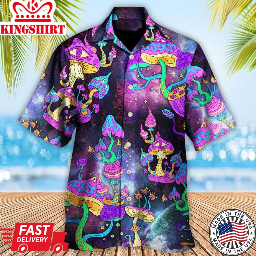 Hippie Mushroom Hippie Life Lover Hawaiian Shirt